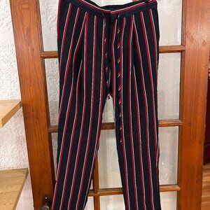 Stripped Banana Republic trousers